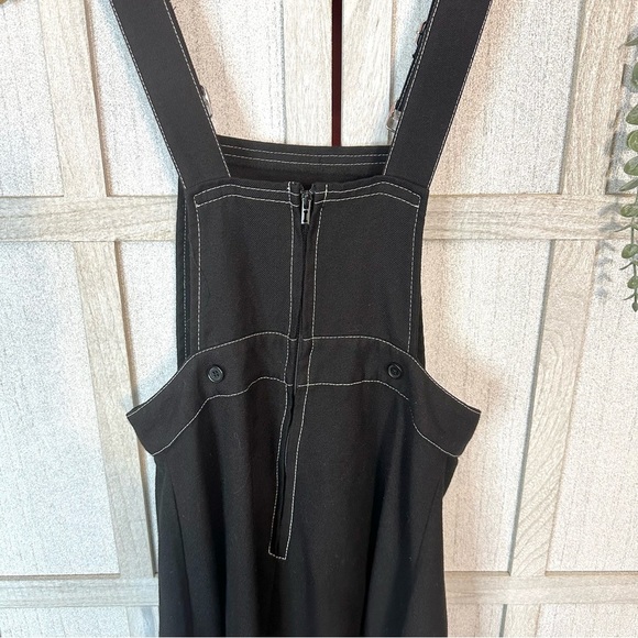 Tripp Royal Bones Overall Schoolgirl Dress Black Goth Pentagram XS NO STRAPS - Picture 8 of 11